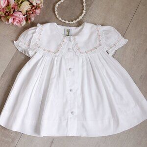White Heirloom Dress 3/6 Months RARE FIND Boutique Spring Special Occasion NWT